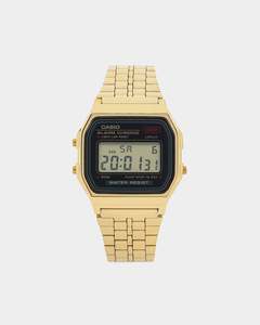Gifts For Him: Casio A159WGEA-1DF Watch Gold/ Black