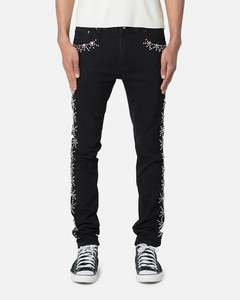 MNML X620 Studded Skinny Denim Jean Black