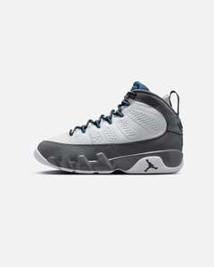 Kids New Arrivals: Jordan Kids' Air Jordan 9 Retro "Flint Grey" (GS) White/French Blue-Flint Grey