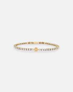 Philipp Plein Plein Tennis Royal Clear Crystal Bracelet Gold