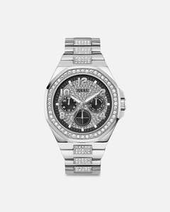 Gifts For Him: Guess Mainline Empire Crystal Watch Silver