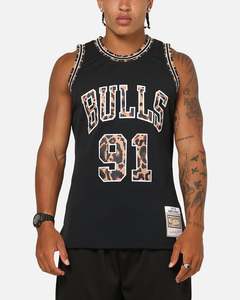 Mitchell & Ness Chicago Bulls Dennis Rodman 'Leopard' Swing Jersey Black/Leopard