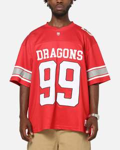 Gifts Under 50: Bleacher Athletic St. George Illawarra Dragons NRL Gridiron Mesh Jersey Official Team Color