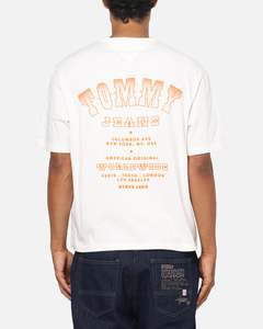 Tommy Jeans Arch Western Backprint T-Shirt Ancient White