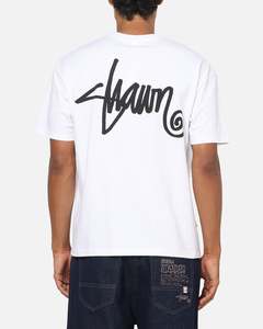 All Sale Tops: S Double Shawn Script T-Shirt White