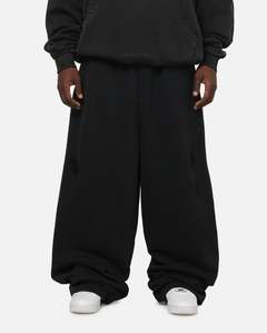 Saint Morta Distressed Baggy Sweatpants Black Wash