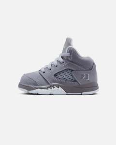 Jordan Kids' Air Jordan 5 Retro "Wolf Grey" (TD) Graphite