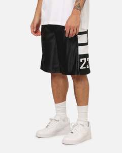 Mens Bottoms Basketball Shorts: Jordan Brooklyn Cat Scratch Shorts Black