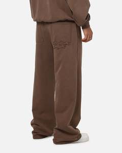 Mens Carre Bottoms Trackpant: Carre Prime Trackpants Washed Brown