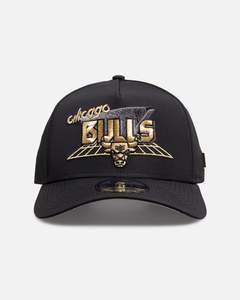 All Black And Gold: New Era Chicago Bulls 'Arcade Gold 10 Year Anniversary' 9FORTY A-Frame Snapback Black/Gold