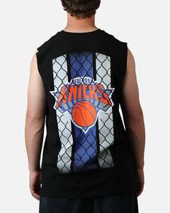 New Era New York Knicks Muscle T-Shirt Black