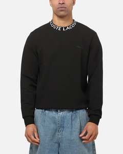 Mens Lacoste: Lacoste Everyday Tech Crewneck Black
