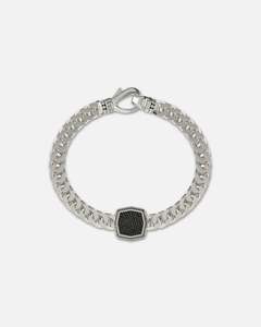 Guess Mainline Back To Black Octagon Bracelet Silver