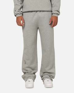 Mens Nike Bottoms Trackpant: Nike Nocta Fleece CS Open Hem Sweatpants Dark Grey Heather