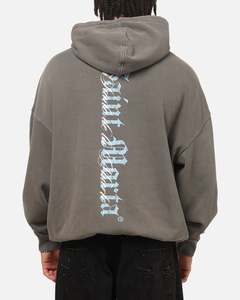 Saint Morta La Muerte Boxy Hoodie Washed Charcoal