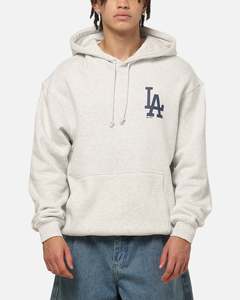 Majestic Athletic Los Angeles Dodgers Everteam Logo Hoodie Silver Marle