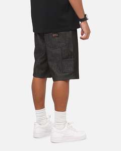 Mens Bottoms Denim Shorts: Carre Carpenter Jorts Raw Black