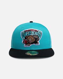 Headwear 950 High Crown: New Era Vancouver Grizzlies 'Two Tone' 59FIFTY Fitted Turquoise