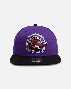 Headwear 950 High Crown: New Era Toronto Raptors 'Two Tone' 59FIFTY Fitted Purple