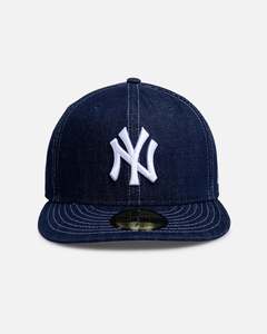 Headwear 950 High Crown: New Era New York Yankees 'Denim Contrast' 59FIFTY Fitted Denim