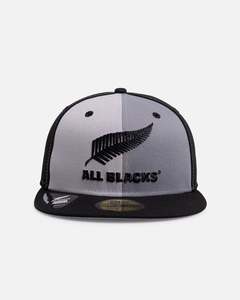 New Era New Zealand All Black 'Mono Pinwheel' 59FIFTY Fitted Grey