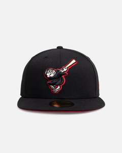 Headwear 950 High Crown: New Era San Diego Padres 'Black Pop' 59FIFTY Fitted Black