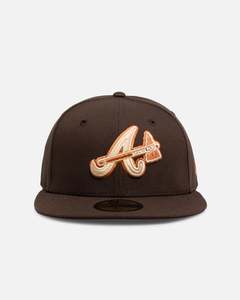 New Era Atlanta Braves 'Walnut' 59FIFTY Fitted Dark Brown