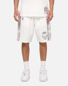 Mitchell & Ness Chicago Bulls Snow Camo Authentic Mesh Shorts White