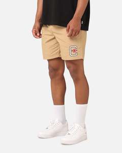 Mens Bottoms Beach Short: Carre Rose Beach Shorts Stone