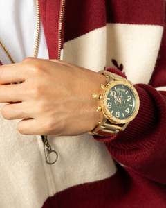 Mens Sale Accessories: Nixon 51-30 Chrono Gold/Green