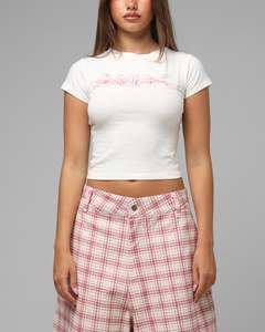 Womens Sale Tops: Loiter Women's Global Baby T-Shirt White