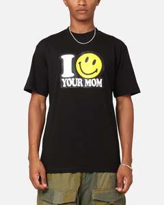 Market X Smiley Your Mom T-Shirt Black
