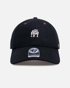 47 Brand Bulldog Wool 47 Clean Up Strapback Black