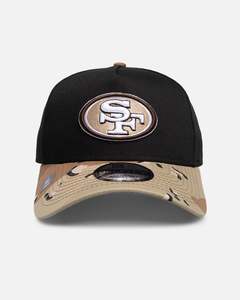 All Camo: New Era San Francisco 49ers "NFL 26 AU Two Tone" 9Forty A-Frame Snapback Black/Camo