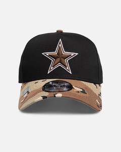 All Camo: New Era Dallas Cowboys "NFL 26 AU Two Tone" 9Forty A-Frame Snapback Black/Camo