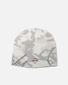 Mitchell & Ness New York Knicks Snow Camo Skull Beanie Snow Camo