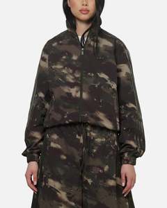 All Camo: Adidas Women's Loose Track Top Green Camo