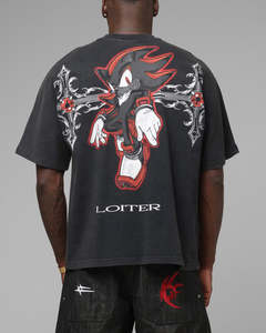 Loiter x Sonic The Hedgehog Chrome Shadow T-Shirt Black