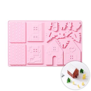 Silicone Mould Hire: Gingerbread house Silicone Mould - Small