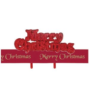 All Cutters: Merry Christmas Ribbon & Motto Kit Red