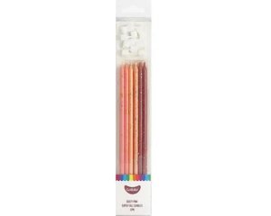 Candles: GoBake Super Tall 18cm Dusty Pink Ombre (pack of 12)