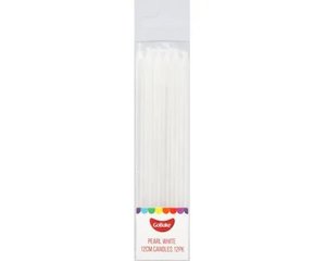 Candles: GoBake Candles - Pearl White - 12cm (Pack of 12)