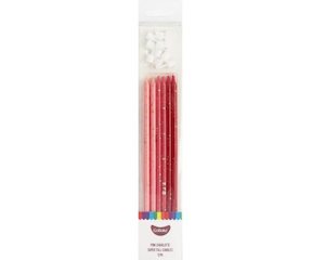 Candles: GoBake Super Tall 18cm Pink Charlotte Ombre (pack of 12)