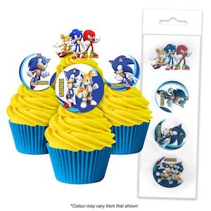 Edibles: Wafer Cupcake Toppers - Sonic the Hedgehog (16)