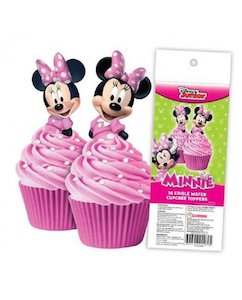 Edibles: Minnie Mouse Edible Wafer Toppers - (pack of 16)