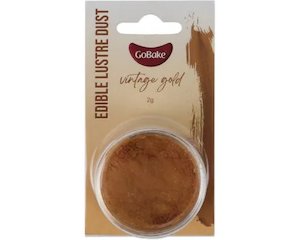 Edible Colouring: GoBake Pearl Lustre Dust - Vintage Gold - 2gm