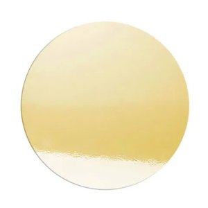 White: Gold Mirror 6mm Round Masonite Board