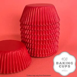 Display And Packaging: Cake Craft | 408 Cupcake Papers | Red | 200 Approx