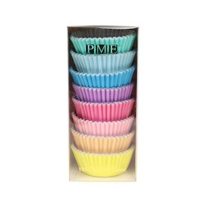 Featured: PME  | Standard Cupcake Papers | Pastel Rainbow | 100 Approx |