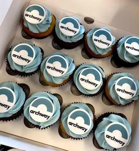 Corporate Logo Cupcakes